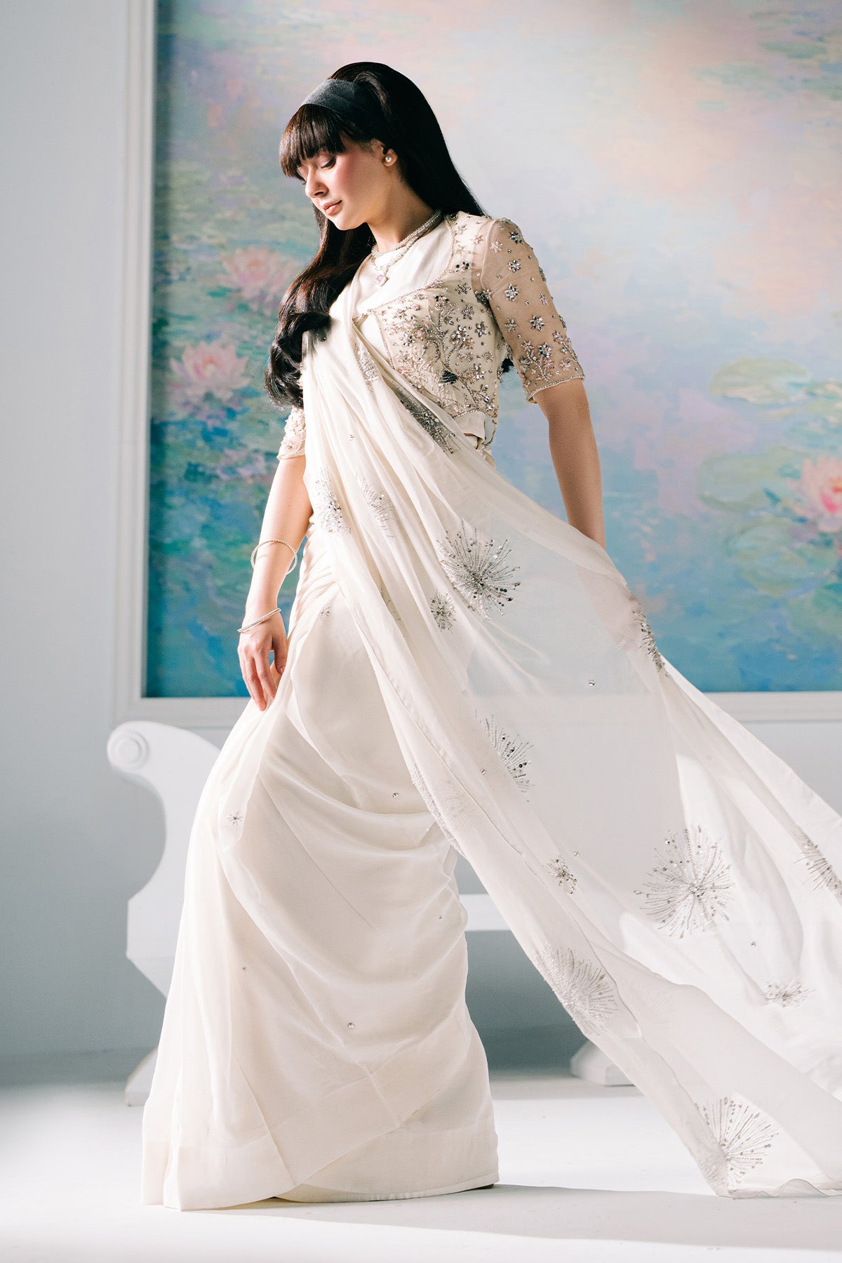 Swan Maiden saree