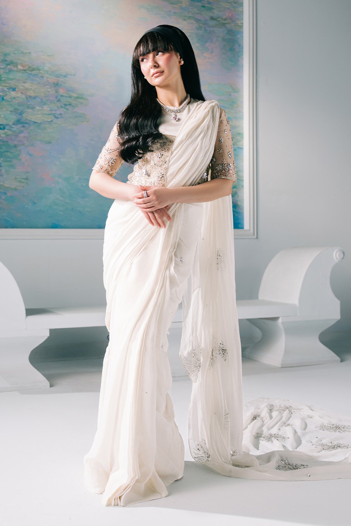 Swan Maiden saree