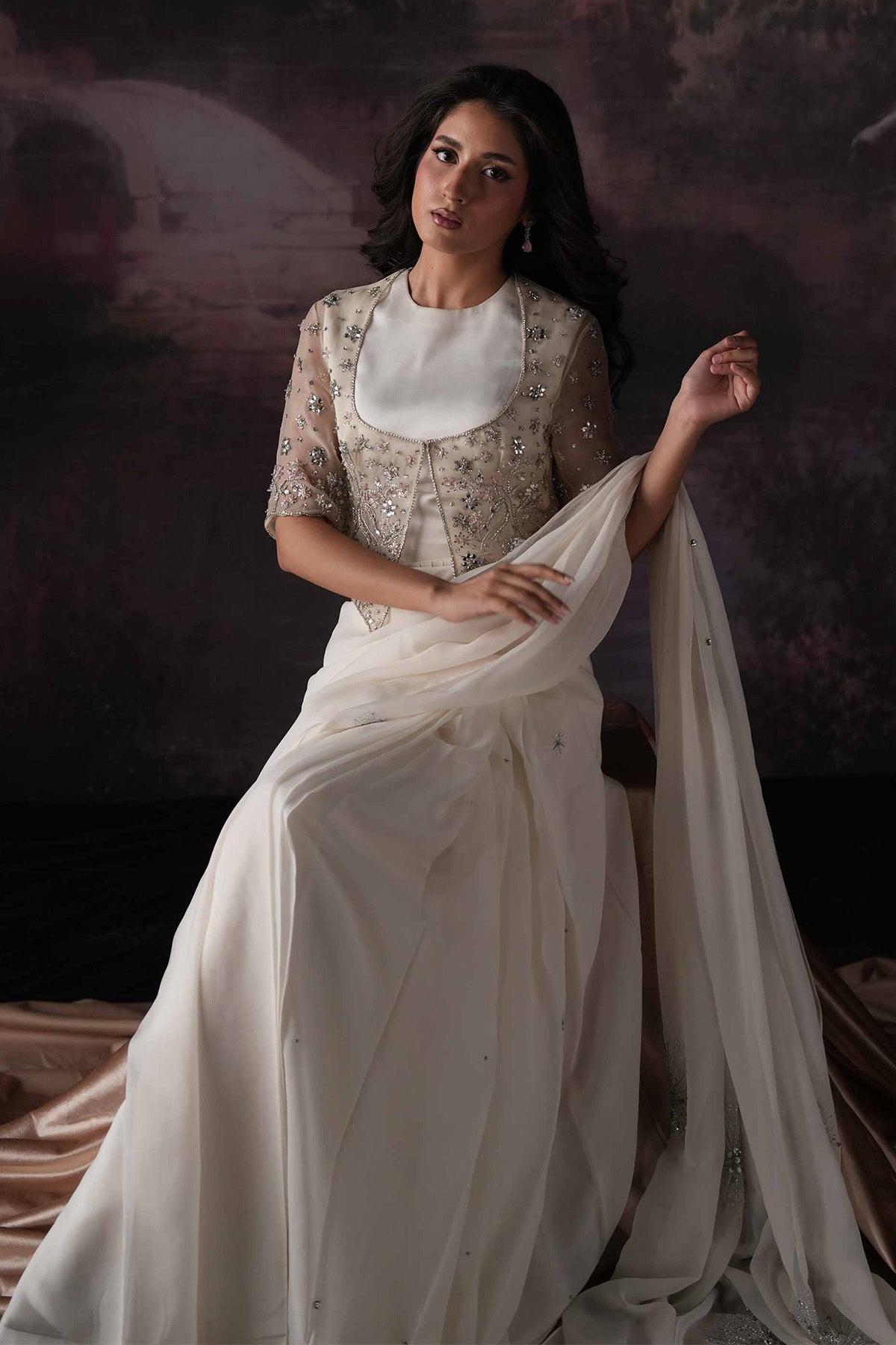 Swan Maiden saree