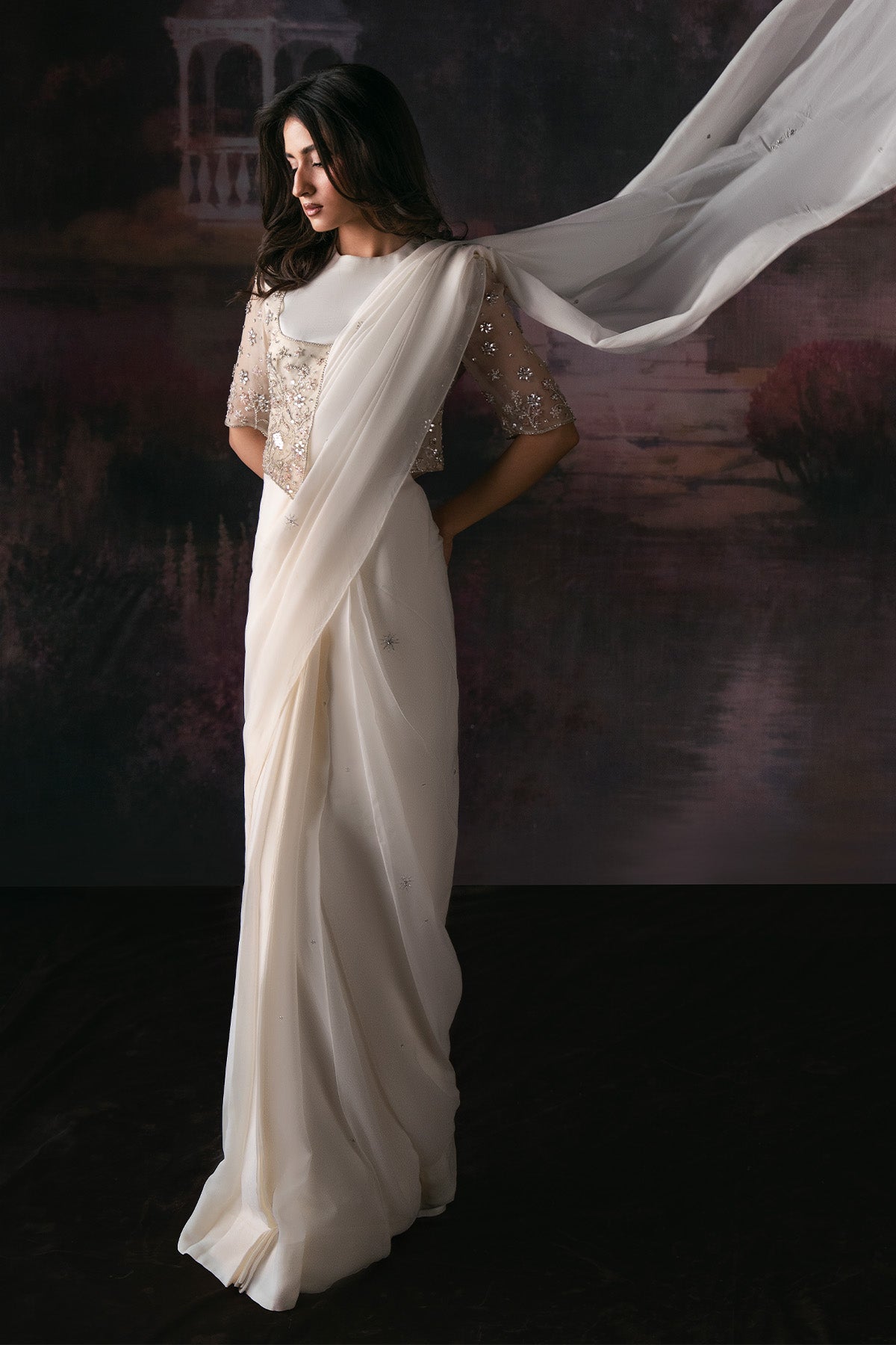 Swan Maiden saree
