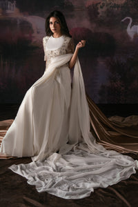 Swan Maiden saree